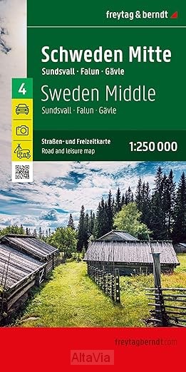 zweden midden nr4 1/250 000 sundsvall+++