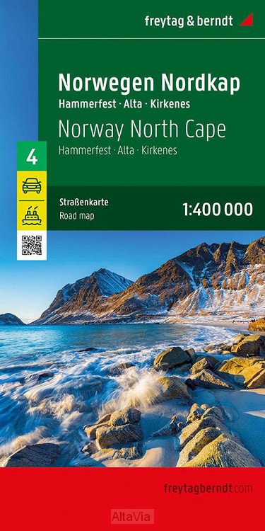 noorwegen noordkaap 1/400 000