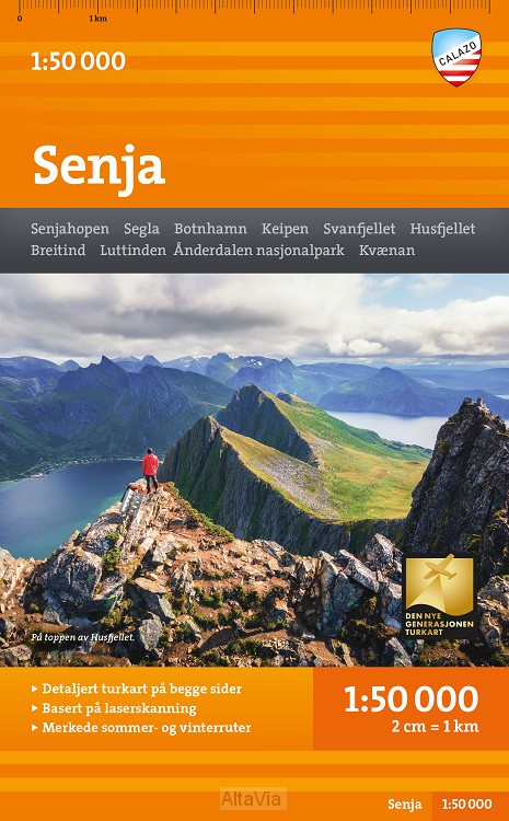 senja 1/50 000 anderdalen NP senjahopen