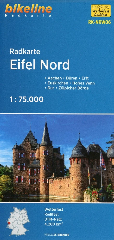 Eifel Noord fietskaartEifel Nord carte cyclisteEifel North cycle map