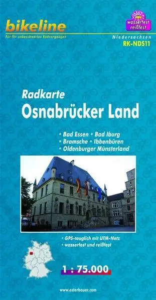 Osnabrücker Land fietskaartOsnabrücker Land carte cyclisteOsnabrücker Land cycle map