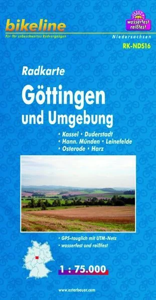Göttingen & omgeving fietskaartGöttingen & environs carte cyclisteGöttingen & surroudings cycle map