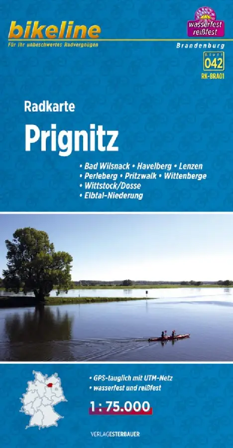Prignitz fietskaartPrignitz carte cyclistePrignitz cycle map