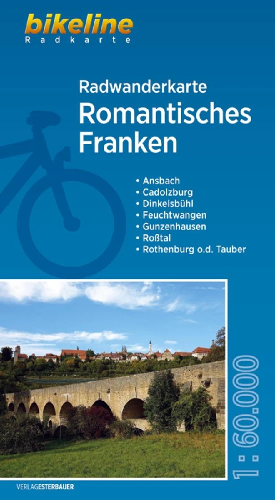 Romantisches Franken fietstourkaartRomantisches Franken cyclo-tour carteRomantisches Franken cycling tour map