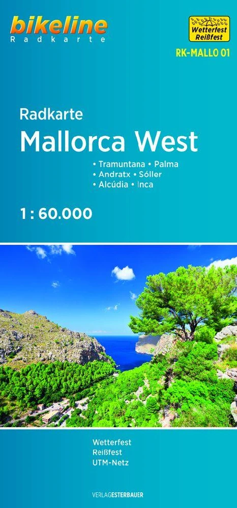Mallorca West fietskaartMallorca Ouest carte cyclisteMallorca West cycle map