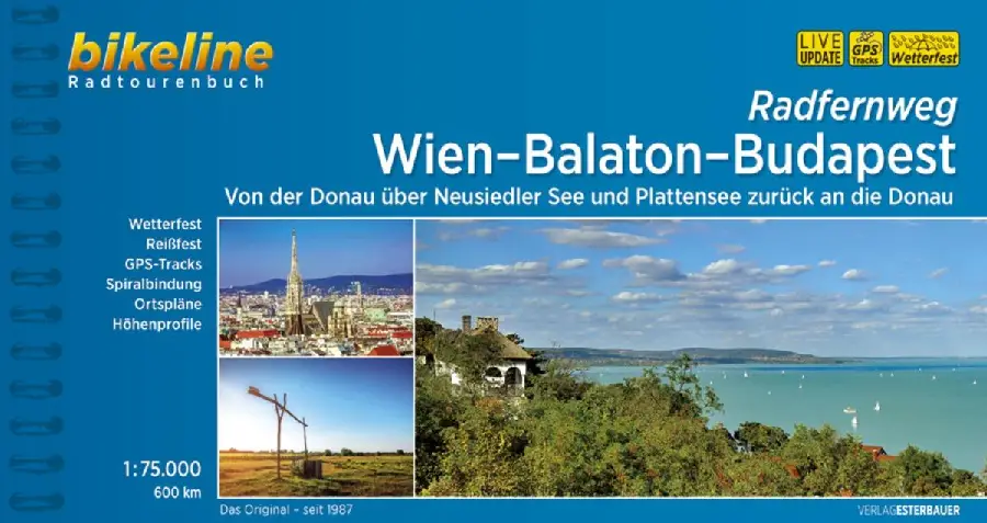 wien balaton budapest 1/75,000 2018