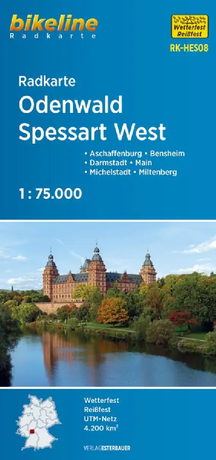 Odenwald / Spessart fietskaartOdenwald / Spessart carte cyclisteOdenwald / Spessart cycle map