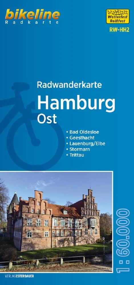 Hamburg Oost fietstourkaartHambourg Est cyclo-tour carteHamburg East cycling tour map