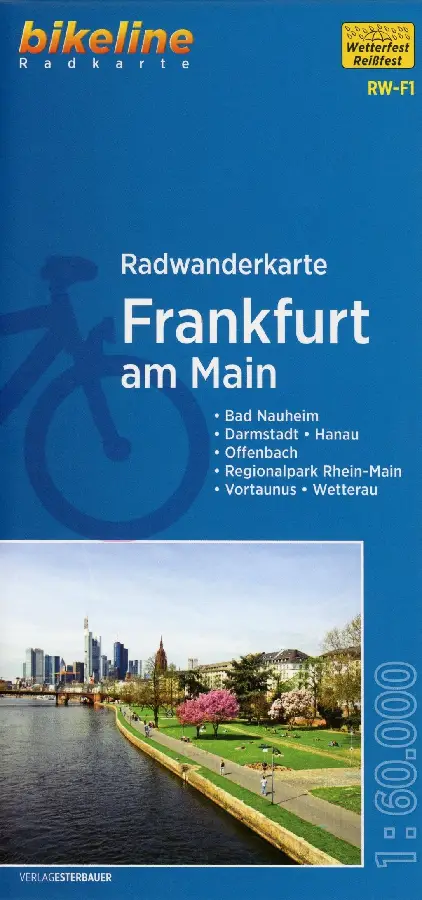 Frankfurt am Main fietstourkaartFrankfurt am Main cyclo-tour carteFrankfurt am Main cycling tour map