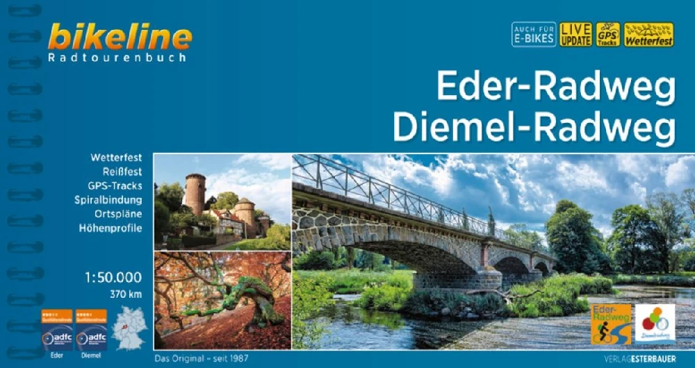Eder - Radweg Diemel fietsgids 1/50 000