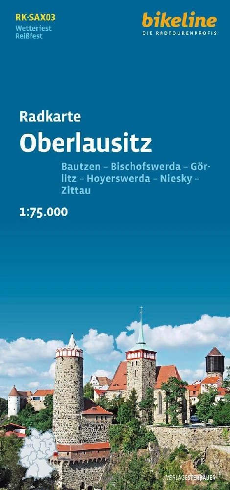 Oberlausitz fietskaartOberlausitz carte cyclisteOberlausitz cycling map