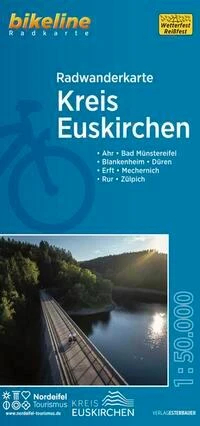 Kreis Euskirchen fietstourkaartKreis Euskirchen cyclo-tour carteKreis Euskirchen cycling tour map