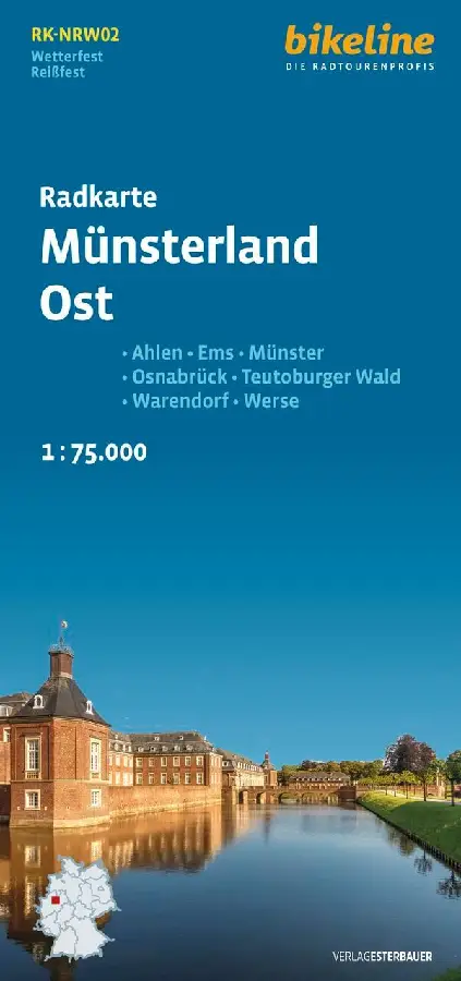 Münsterland Oost fietskaartMünsterland Est carte cyclisteMünsterland East cycling map