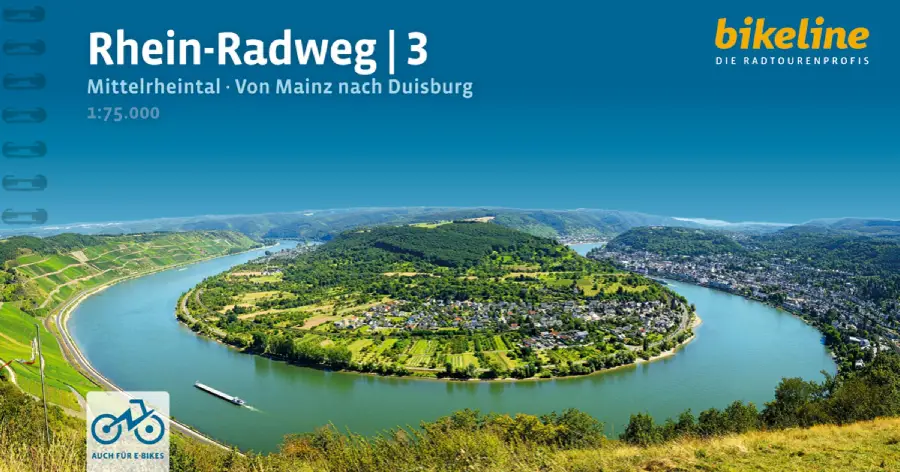 RHEIN RADWEG 3 RIJN FIETSROUTE MAINZ-DUI