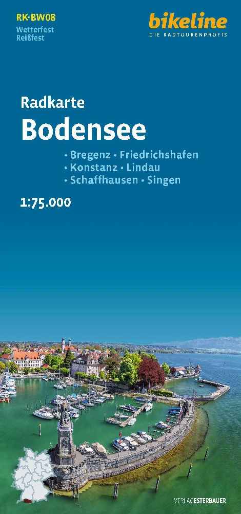 bodensee fietskaart 1/75 000 BW08
