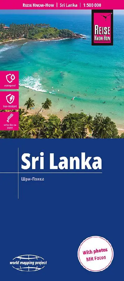 sri lanka 1/500 000 wegenkaart