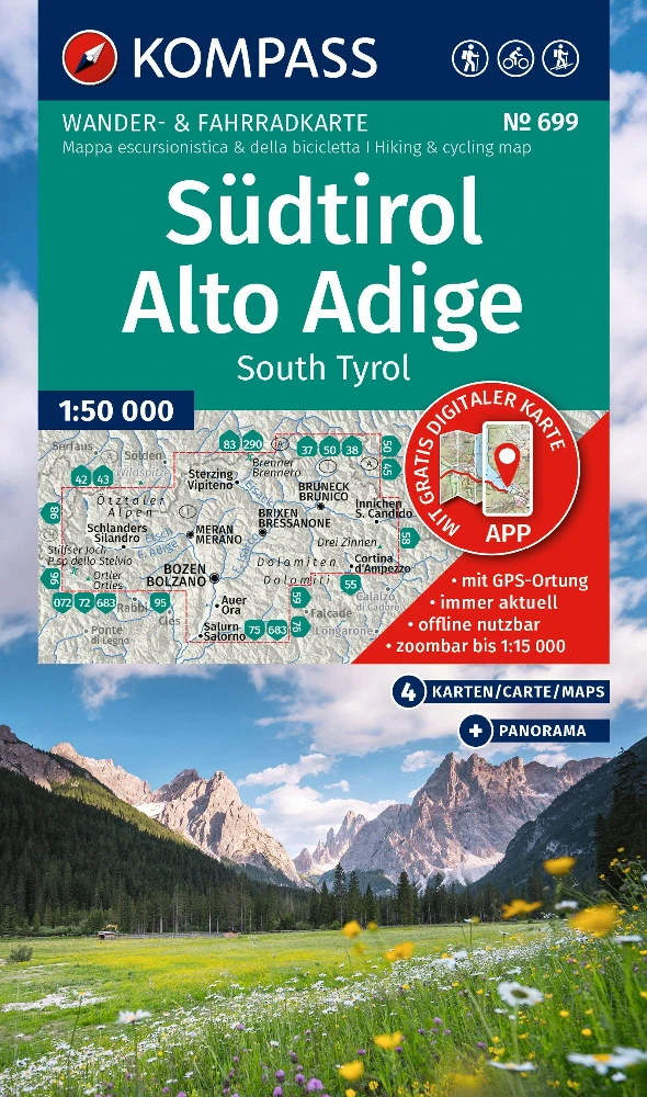 zuid tirol dolomieten 1/50000wandelkaart