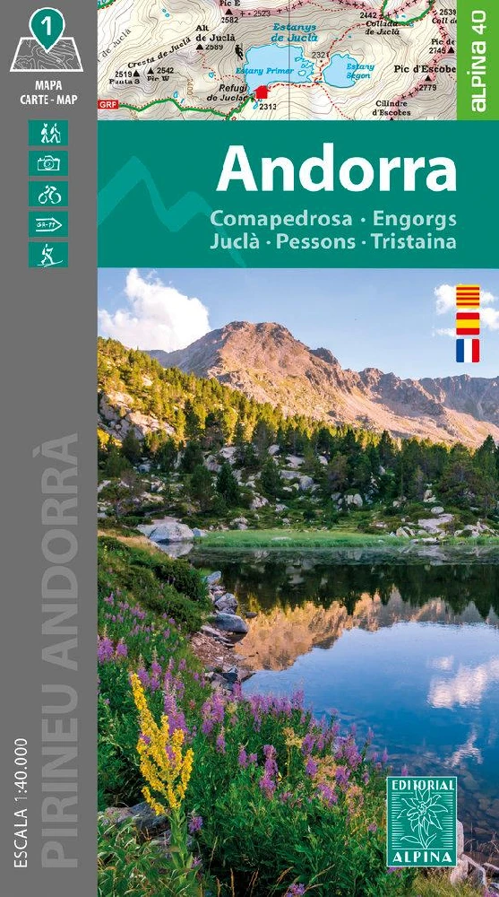 andorra 1/40 000 wandelkaart